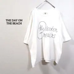 THE DAY ON THE BEACH ロゴTシャツ 白 Lのサムネイル