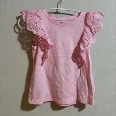 H&M ピンク レース付きノースリーブ 98