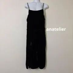 anatelier キャミワンピース　ベルト付　ブラック サイズ38のサムネイル