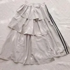 jouetie ジュエティ アシメラインフリルフレアスカート アイボリー M