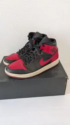 NIKE AIR JORDAN 1 MID BREDカスタムのサムネイル