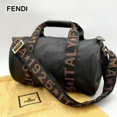極美品 フェンディ 2way ボストンバッグ 大容量 ズッカ ナイロン ブラック 極美品 フェンディ 2way ボストンバッグ 大容量 ズッカ ナイロン