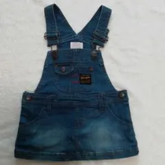 ☆新品☆ ラングラー デニム サロペット ジャンパースカート ブルー 80 ②