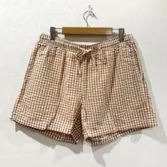 UNIQLO コットンリラコ シアサッカー ショートパンツ