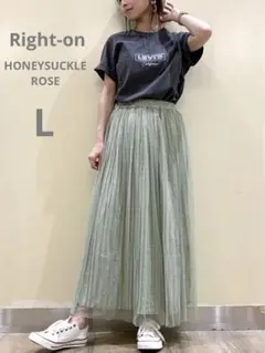 Right-on ハニーサックルローズ♡リバーシブルスカートL