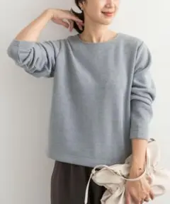 24AW アーバンリサーチドアーズ バックジップデザインプルオーバー ブルー M