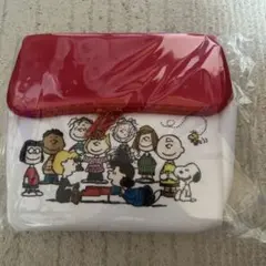 スヌーピー ポーチ ホワイト・レッド