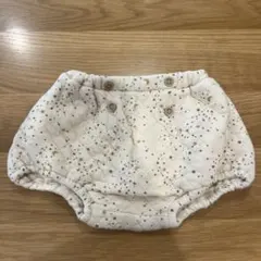 星と月のプリント キルティングパンツ