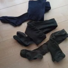 ユニクロタイツ ネイビー ダークグリーン オリーブグリーン