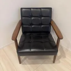 【カリモク60】Kチェア　1シーター　スタンダードブラック②