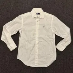 90sポロラルフローレン 長袖白シャツ レディースXS〜S相当 ナイガイ製のサムネイル