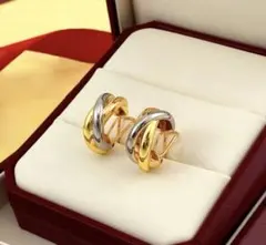 トリニティピアス　ゴールド　シルバー　ピンクゴールド　高級