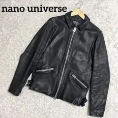 ✨美品✨ナノユニバース レザージャケット ラムレザー シングルライダース M
