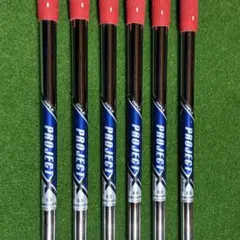 PROJECT X レッドアイアン用シャフト 7本セット5-p GWのセット - メルカリ