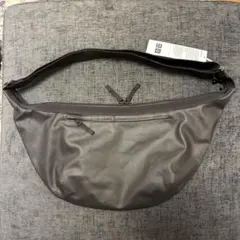 UNIQLO U コーテッドコットンショルダーバッグ ブラウン