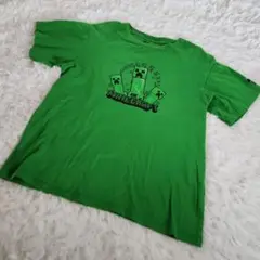 Minecraft マインクラフト クリーパー Tシャツ 150 グリーン 半袖
