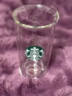 【未使用】スタバ バレンタイン 2026 ダブルウォール耐熱グラス 355ml