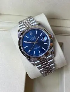ROLEX Datejust 41 ブルー文字盤 ジュビリーブレスのサムネイル