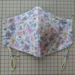 ♡ハンドメイド　立体マスク　リバティ生地使用　タナローン　S115　＋オマケ