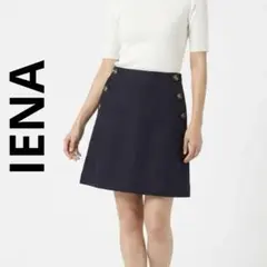 IENA サイドボタンミニスカート 台形ウールスカートのサムネイル
