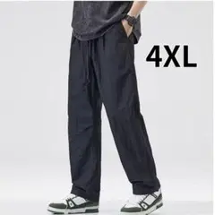 メンズ　イージーパンツ　薄手　ストレート　ストレッチ　カジュアル　4XL 5L