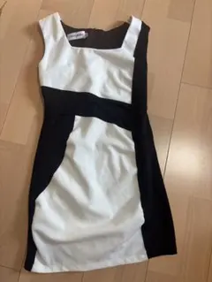 cherrykoko バイカラー ミニドレス ノースリーブのサムネイル