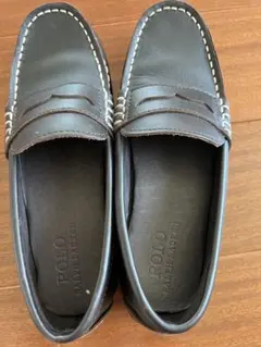 値下げ ラルフローレン　レザー　ドライビングシューズ　20cm 美品　スリッポン