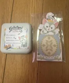 ジェラトーニ　ディズニー　缶　メモ帳