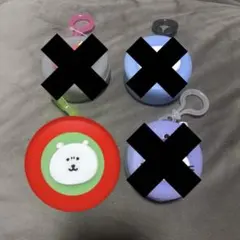 ナガノキャラクターズ　まんまるミニシリコンポーチ　くま