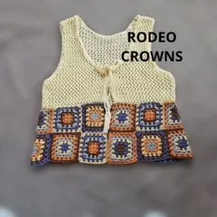 RODEO CROWNS WIDE BOWL　ニットベスト　アイボリーのサムネイル