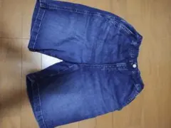 ユニクロ145-155cmデニムハーフパンツ