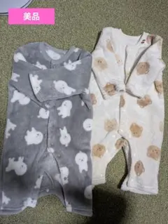 ２枚セット　もこもこロンパース 60〜70cm