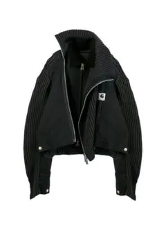 sacai Carhartt Duck Knit Blousonサイズ3 黒