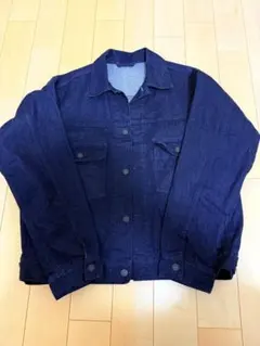 ユニクロ　デニムジャケット　ダークブルーL
