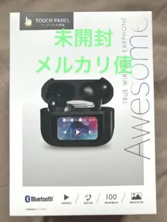 ワイヤレスイヤホン タッチパネル搭載 ブラック Bluetooth