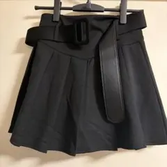 ベルト付き ミニスカート ブラックのサムネイル