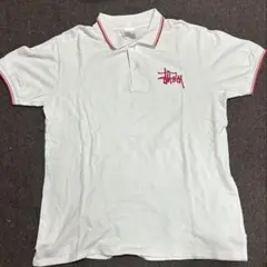 Stussy ポロシャツ ホワイト Lサイズ 古着 oldのサムネイル
