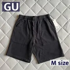 【新品•未使用品】GU ウォッシュドスウェットハーフパンツ ダークグレー M