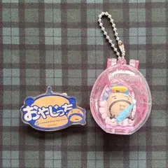 おやじっち アクリルピンバッチ、たまごっちコレクションフィギュアキーホルダー