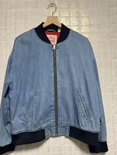 リーバイス Levi’s MA-1 デニム生地 ジャケット s 赤裏 美品