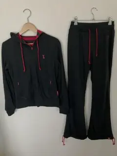 Kate Ruber ケイトルーバーサウナスーツセットアップ フード付