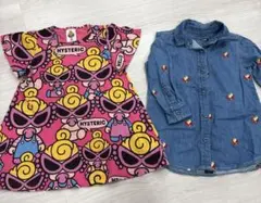 HYSTERIC MINI Tシャツ ワンピース デニムシャツ 2枚セットのサムネイル