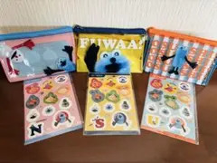 パペットスンスン✖️スシローコラボ限定クリアポーチ&シール【コンプリートセット】