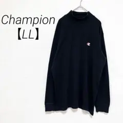 チャンピョン 裏微起毛 ハイネック 長袖Tシャツ ブラック 黒 LLのサムネイル