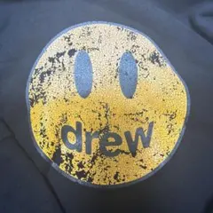 drew スマイルマーク パーカー ブラック