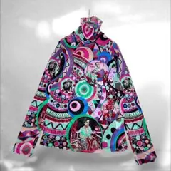 【美品】トクコ プルミエヴォル　長袖　カットソー　総柄　希少デザイン　プリントのサムネイル