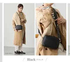 【新品未使用】ブラック ショルダーバッグのサムネイル