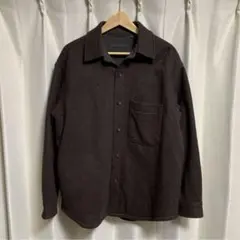 UNIQLO オーバーサイズシャツジャケット　メンズ　Ｌサイズ　ブラウン