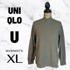 美品✨【UNIQLO U】ヒートテックコットンタートルネックT 伸縮性　XL