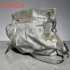 コーチ ショルダーバッグ レザー シグネチャー パンチング グレー F17104 コーチ COACH ショルダーバッグ レザー シグネチャー パンチング